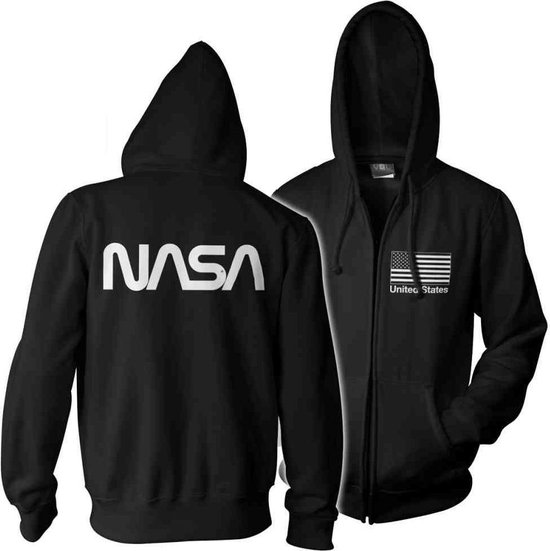 NASA Vest met capuchon -L- Black Flag Zwart