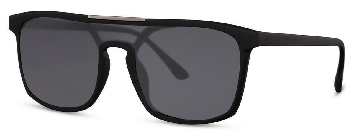 Cwi Zonnebril Rechthoekig Unisex Cat. 3 Zwart/smoke