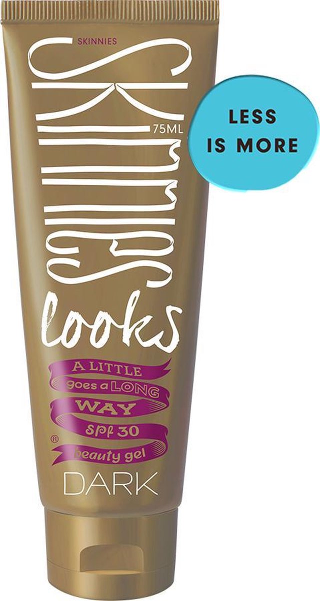 Skinnies Looks BB Cream SPF30 - Dark - Getinte Zonnebrand Gezicht- Parfumvrij - 75ml