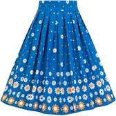 Dancing Days Rok -S- DAISY CHAIN 50S Blauw