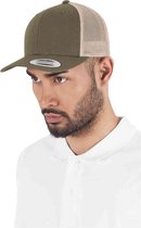 Flexfit - Retro Trucker 2-Tone mossgreen/khaki one size Trucker pet - Groen