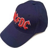 AC/DC - Red Logo Baseball pet - Blauw