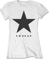 David Bowie Dames Tshirt -L- Blackstar Wit