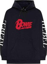 David Bowie Hoodie/trui -S- Rebel Rebel Zwart