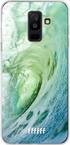 Samsung Galaxy A6 Plus (2018) Hoesje Transparant TPU Case - It's a Wave #ffffff