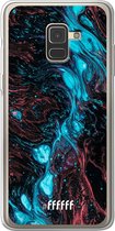 Samsung Galaxy A8 (2018) Hoesje Transparant TPU Case - River Fluid #ffffff