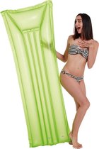 Neon groen opblaasbaar luchtbed 174 x 59 cm speelgoed voor volwassenen |  bol.com