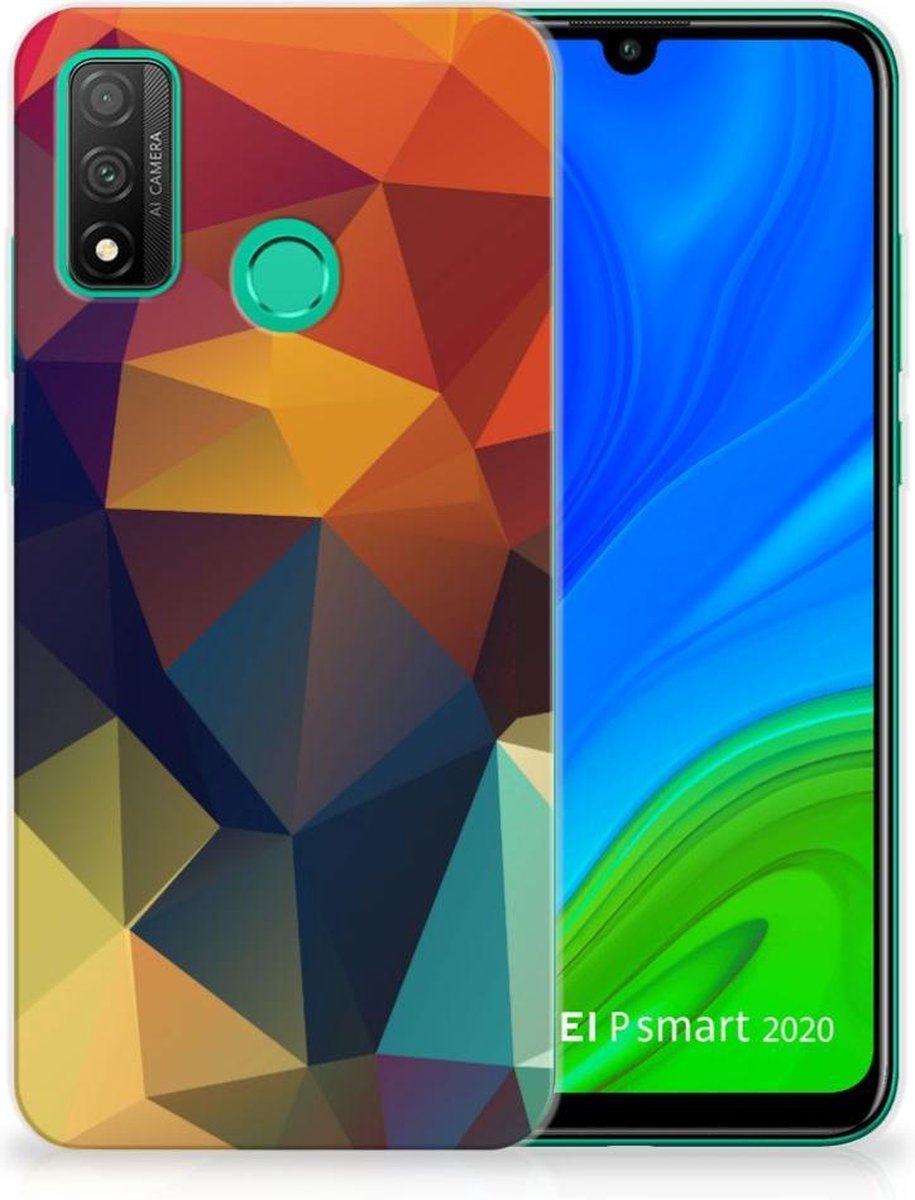 Huawei P Smart 2020 TPU Hoesje Polygon Color