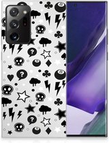 Telefoonhoesje Samsung Galaxy Note20 Ultra Silicone Back Cover Silver Punk