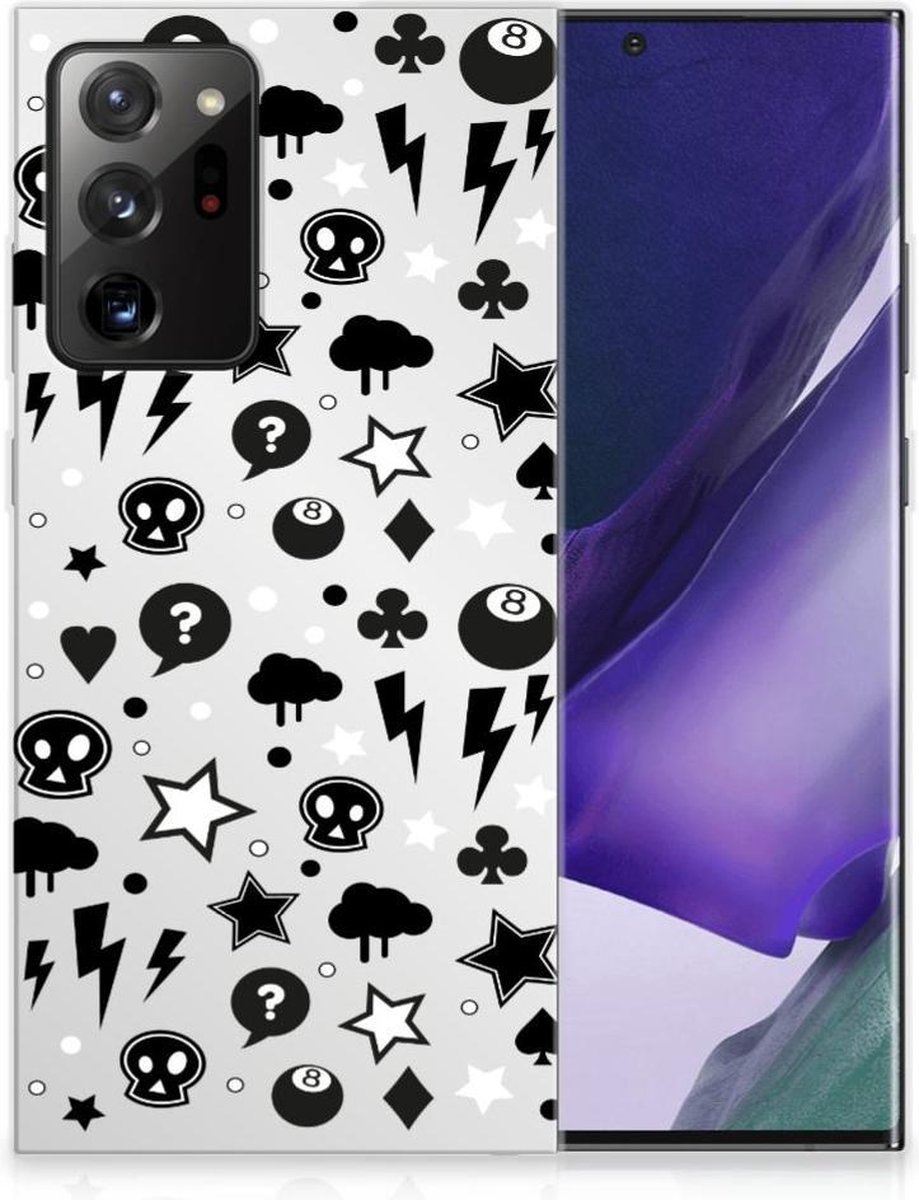 Silicone Back Case Samsung Galaxy Note20 Ultra Silver Punk