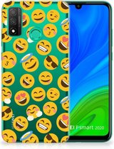 Backcover Soft Siliconen Hoesje Huawei P Smart 2020 Telefoon Hoesje Super als Cadeautjes voor Meisjes Emoji