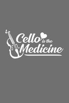 Cello is the medicine: 6x9 Cello - dotgrid - dot grid paper - notebook - notes