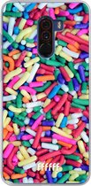 Xiaomi Pocophone F1 Hoesje Transparant TPU Case - Sprinkles #ffffff