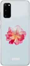 Samsung Galaxy S20 Hoesje Transparant TPU Case - Rouge Floweret #ffffff