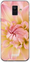 Samsung Galaxy A6 (2018) Hoesje Transparant TPU Case - Pink Petals #ffffff