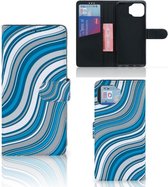 Book Case Motorola Moto G 5G Plus Hoesje Waves Blue