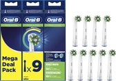 Oral-B CrossAction Opzetborstel Met CleanMaximiser-technologie, Verpakking Van 9 Stuks