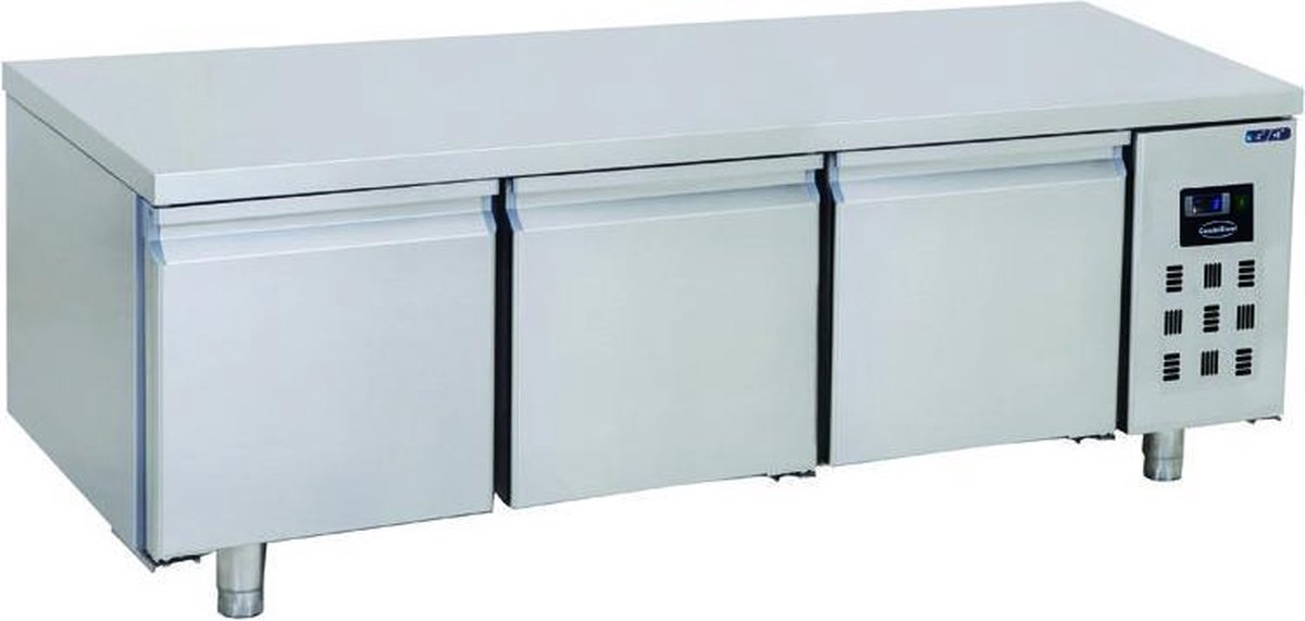 Combisteel Koelwerkbank - 280L - 3 Deuren (1/1 GN) - -2°c/+8°c - 1600x700x600mm