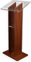 Kunststof met kersenkleur hout katheder Sapphire