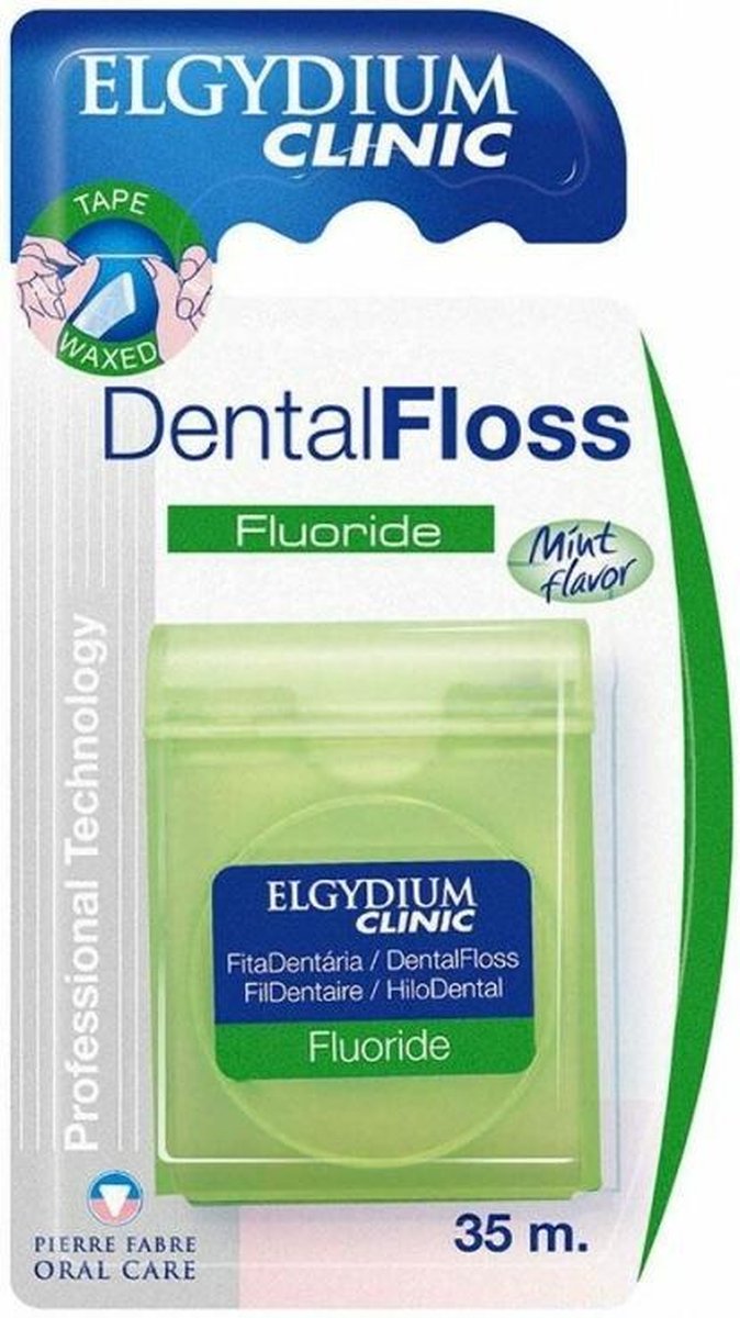 Clinic Dental Floss (35 M) - Waxed Dental Floss With Fluoride