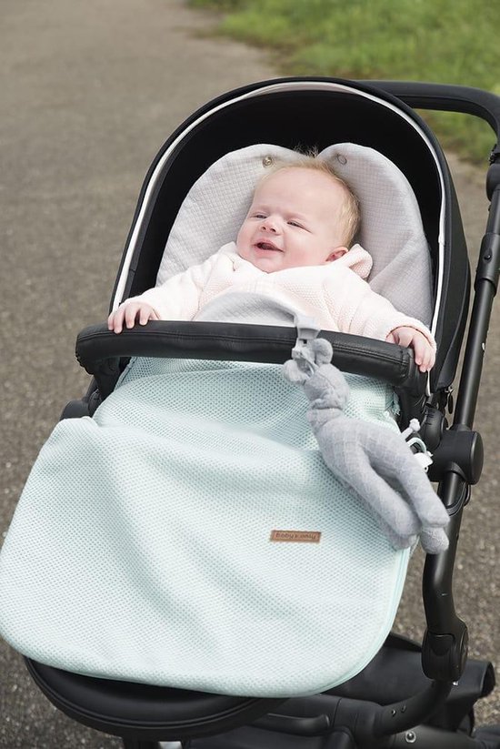 Baby's Only Zomer voetenzak autostoel 0+ Classic - Zand - Geschikt voor drie- en vijfpuntsgordel