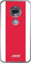 Motorola Moto G7 Hoesje Transparant TPU Case - AFC Ajax #ffffff