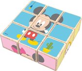 Disney Block Puzzle Mickey Mouse Junior 21 Cm Bois 9 pièces