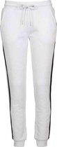 Urban Classics Dames joggingbroek -XL- College Contrast Wit/Zwart