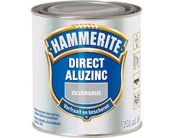Hammerite Direct Over Aluzinc Metaallak - Zilvergrijs - 750 ml