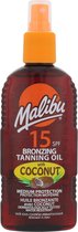 Malibu - Bronzing Tanning Oil Coconut Spf 15 - Tanning Moisturizing Spray