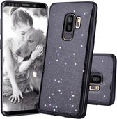 Samsung Galaxy S9 Plus Glitter Case - Zwart - Soft TPU hoesje - Glitters - Bling Bling