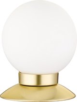 LED Tafellamp - Trion Princy - 3W - Warm Wit 3000K - Dimbaar - Rond - Mat Goud - Aluminium - BSE