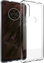 Shop4 - Motorola One Action Hoesje - Zachte Back Case Transparant