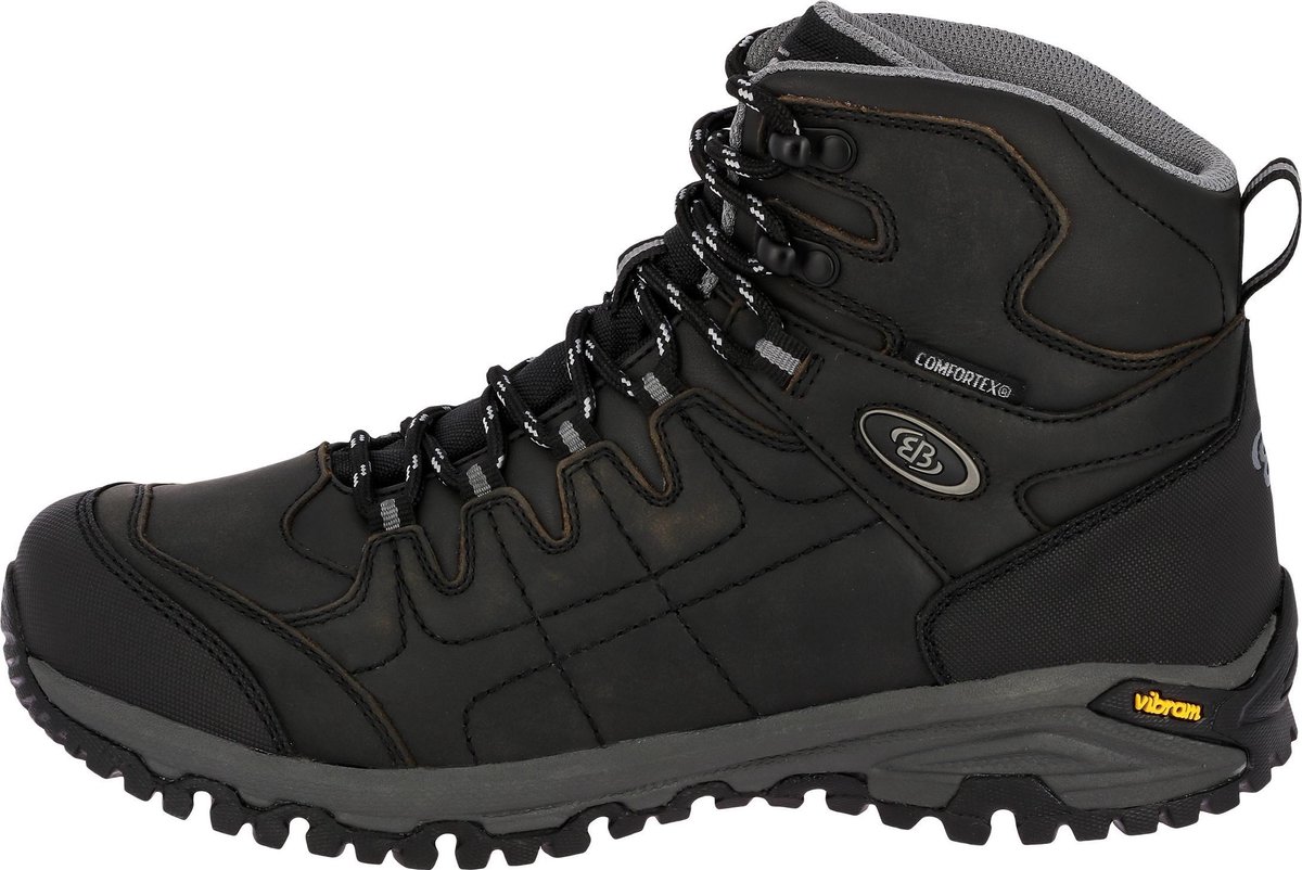 Brütting Wandelschoen Blackburn High Leer Zwart