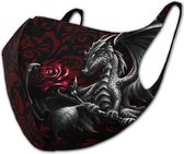Spiral Masker DRAGON ROSE Mondkapje Zwart