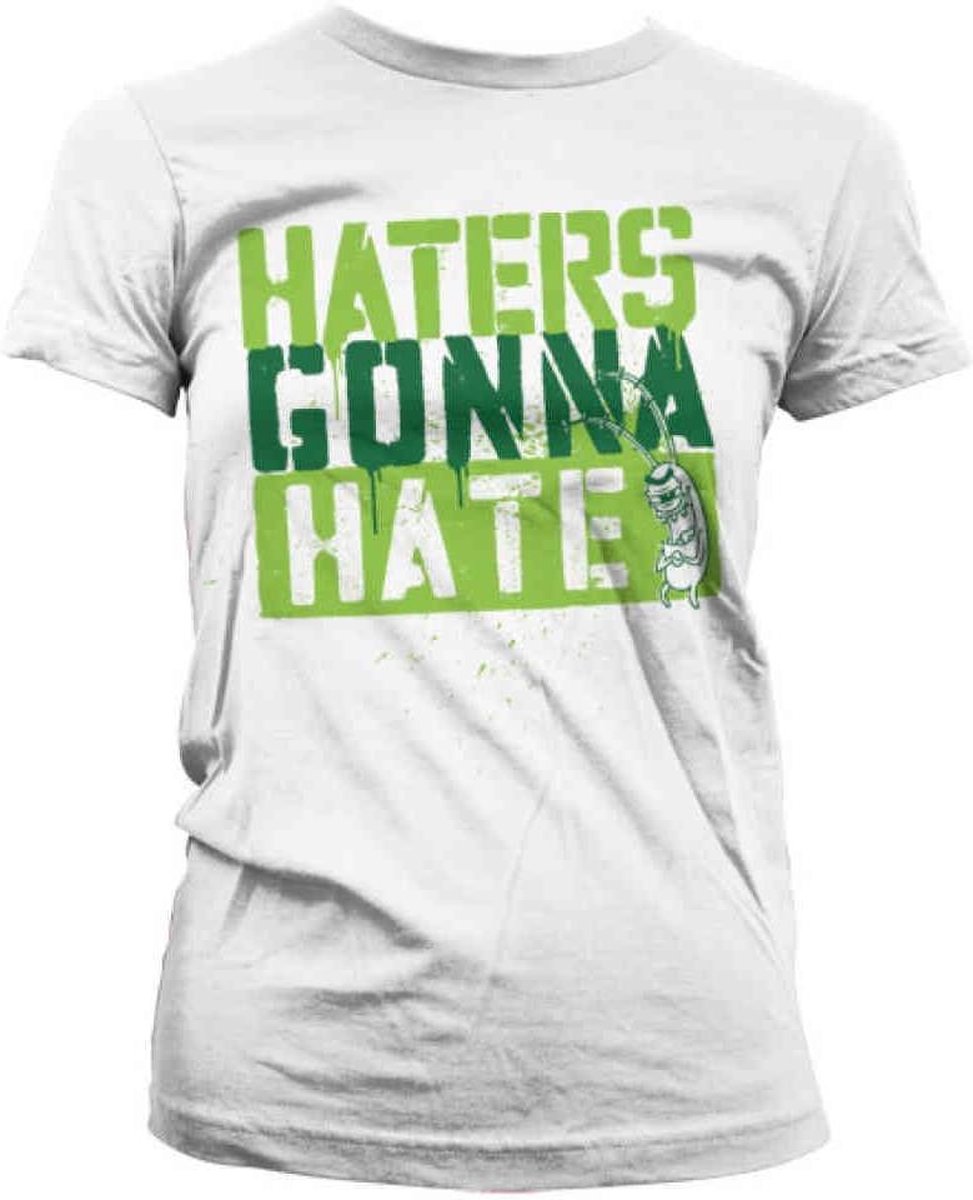 SpongeBob SquarePants Dames Tshirt -M- Haters Gonna Hate Wit