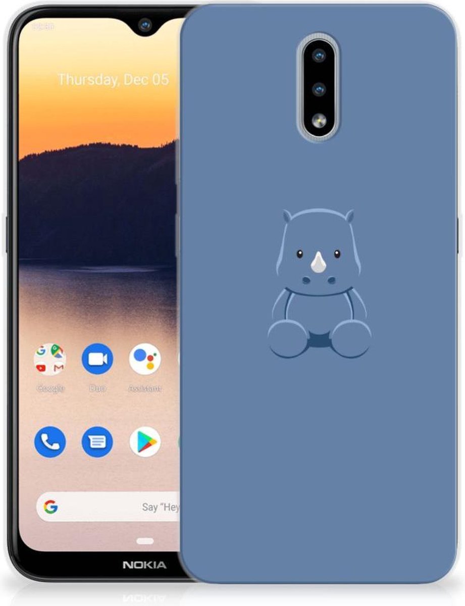 Nokia 2.3 Telefoonhoesje met Naam Baby Rhino
