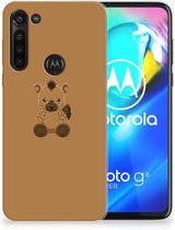 Telefoon Hoesje Motorola Moto G8 Power Siliconen Hoesje met Naam Baby Hyena