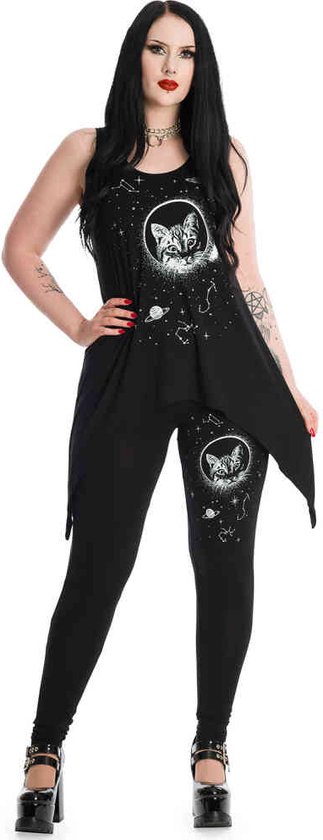 Banned - Legging SPACE CAT - M - Zwart