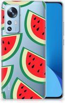 Telefoon Hoesje Xiaomi 12 | 12X Hoesje Bumper Doorzichtig Watermelons