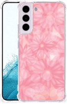 Telefoon Hoesje Geschikt voor Samsung Galaxy S22 Case Anti-shock met transparante rand Lente Bloemen