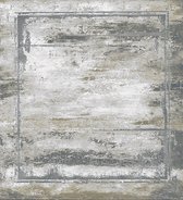 Vloerkleed Craft lijstmotef abstract Grijs/Goud -200 x 290 cm