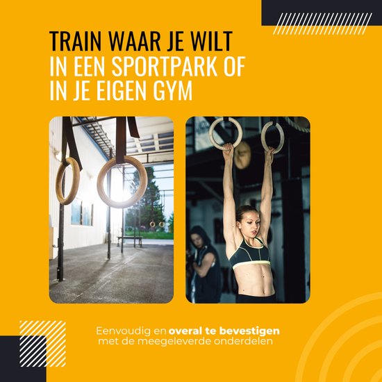 MSPORTS Turnringen in paar, premium houten gymnastiekringen, 28 mm of 32 mm, voor sport, fitness, training, professioneel MSPORTS Turnringen in paar, premium houten gymnastiekringen, 28 mm of 32 mm, voor sport, fitness, training, professioneel