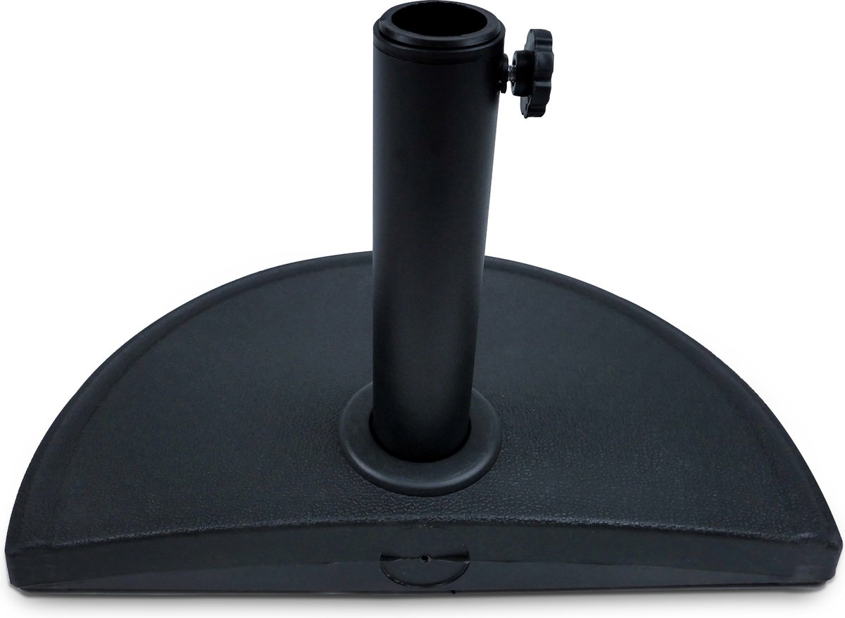 Bol.com MaxxGarden Parasolvoet - voor halve balkonparasol - 12 kg - Zwart aanbieding