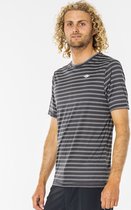 Rip Curl - UV-zwemshirt voor heren - Plain Stripe - Korte mouw - Zwart - maat M