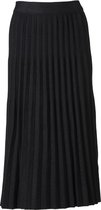 Dames gebreide rok plisse zwart - lang | Maat S/M