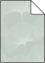 Proefstaal Origin Wallcoverings behang ginkgo bladeren celadon groen - 347748 - 26,5 x 21 cm