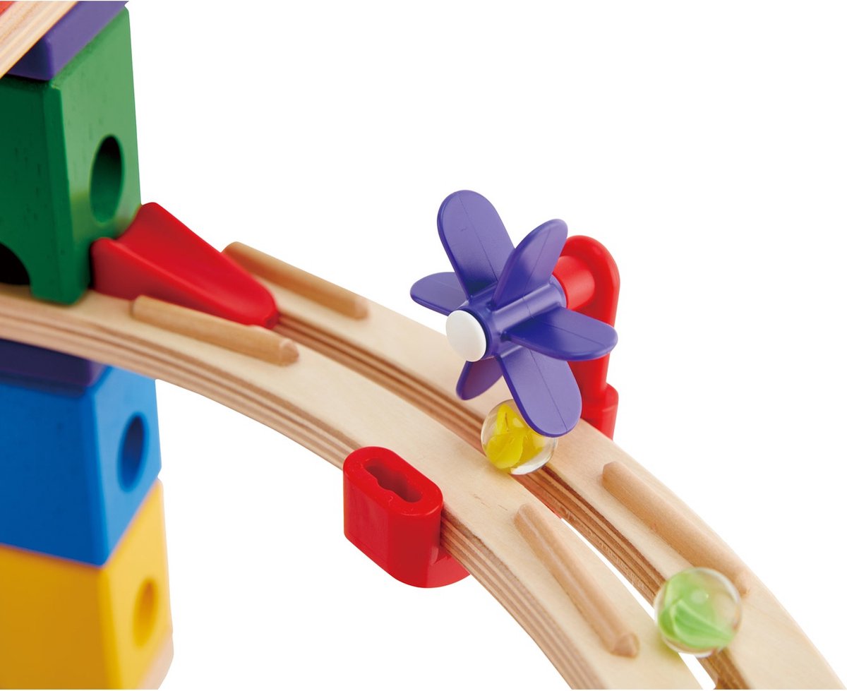 Hape Quadrilla Knikkerbaan Race to the Finish - 58-delige houten bouwset voor kinderen vanaf 4 jaar — afbeelding 11