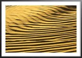 Poster Met Zwarte Lijst - Gold Desert Poster