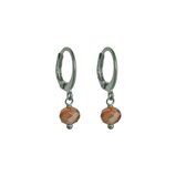 Flow Jewels Oorringen Yara Terracotta Kraaltje Zilver